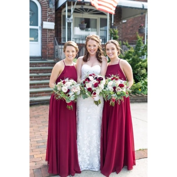 Lulus Heavenly Chiffon Halter Backless Maxi Dress - Picture 9 of 16